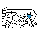 Map of Luzerne County