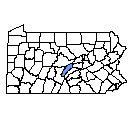 Map of Mifflin County