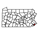 Map of Philadelphia County