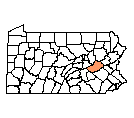 Map of Schuylkill County