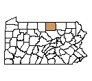 Map of Tioga County