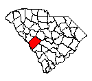 Map of Aiken County