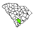 Map of Colleton County