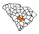 Map of Orangeburg County