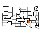 Map of Aurora County