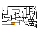 Map of Bennett County
