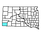 Map of Fall River County