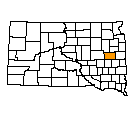 Map of Kingsbury County