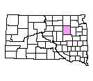 Map of Spink County