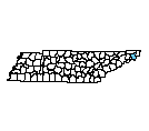 Map of Carter County