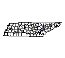 Map of Roane County