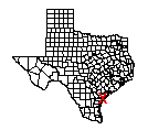 Map of Aransas County