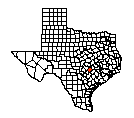 Map of Bastrop County
