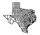 Map of Baylor County