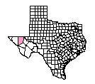 Map of Culberson County