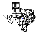 Map of Llano County