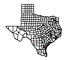 Map of Nueces County