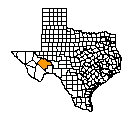 Map of Pecos County