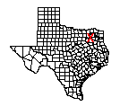 Map of Rains County