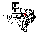 Map of Somervell County