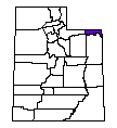 Map of Daggett County