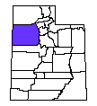 Map of Tooele County