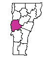 Map of Addison County