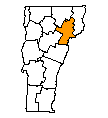 Map of Caledonia County
