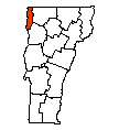 Map of Grand Isle County
