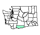 Map of Klickitat County