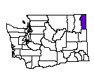 Map of Pend Oreille County
