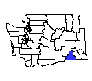 Map of Walla Walla County