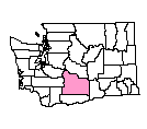 Map of Yakima County