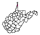 Map of Brooke County