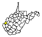 Map of Cabell County