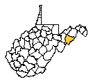 Map of Hardy County