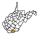 Map of Mercer County