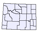 Map of Wyoming