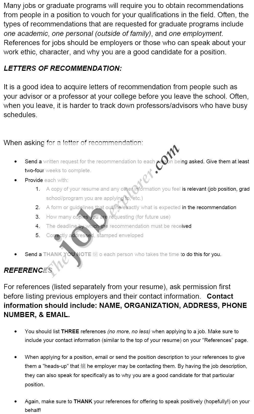 Employer Letter Of Recommendation Template from www.thejobexplorer.com
